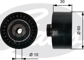 Gates T42065 - Galoppino / Guidacinghia, Cinghia dentata autozon.pro