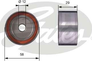 Gates T42025 - Galoppino / Guidacinghia, Cinghia dentata autozon.pro