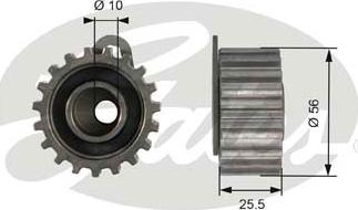 Gates T42073 - Rullo tenditore, Cinghia dentata autozon.pro