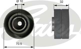 Gates T42072 - Galoppino / Guidacinghia, Cinghia dentata autozon.pro