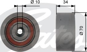 Gates T42159 - Galoppino / Guidacinghia, Cinghia dentata autozon.pro