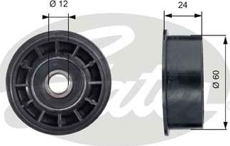 Gates T42160 - Galoppino / Guidacinghia, Cinghia dentata autozon.pro