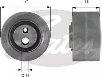 Gates T42163 - Galoppino / Guidacinghia, Cinghia dentata autozon.pro