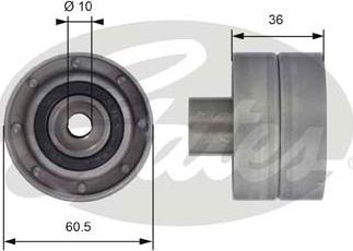 Gates T42107 - Galoppino / Guidacinghia, Cinghia dentata autozon.pro