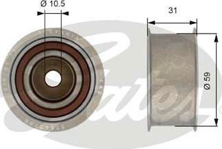 Gates T42180 - Galoppino / Guidacinghia, Cinghia dentata autozon.pro