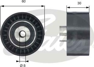 Gates T42188 - Galoppino / Guidacinghia, Cinghia dentata autozon.pro