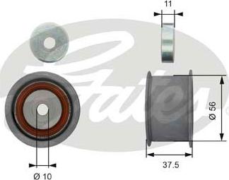 Gates T42174 - Galoppino / Guidacinghia, Cinghia dentata autozon.pro