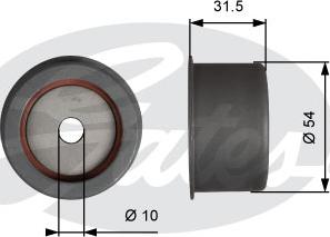 Gates T42315 - Galoppino / Guidacinghia, Cinghia dentata autozon.pro