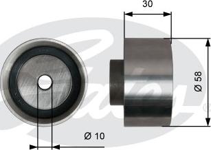 Gates T42316 - Galoppino / Guidacinghia, Cinghia dentata autozon.pro