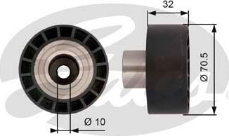 Gates T42207 - Galoppino / Guidacinghia, Cinghia dentata autozon.pro