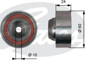 Gates T42231 - Galoppino / Guidacinghia, Cinghia dentata autozon.pro