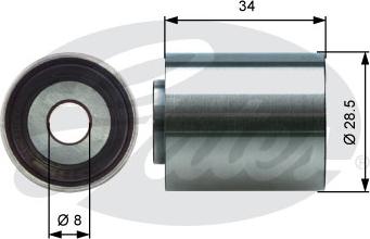 Gates T42220 - Galoppino / Guidacinghia, Cinghia dentata autozon.pro