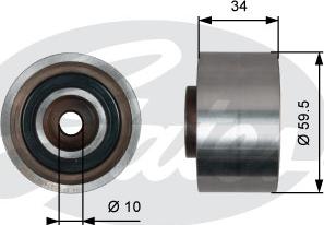 Gates T42222 - Galoppino / Guidacinghia, Cinghia dentata autozon.pro