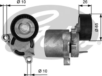 Gates T39403 - Tendicinghia, Cinghia Poly-V autozon.pro