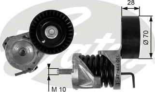 Gates T39085 - Tendicinghia, Cinghia Poly-V autozon.pro