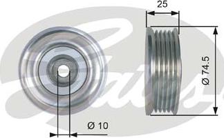 Gates T39285 - Galoppino / Guidacinghia, Cinghia Poly-V autozon.pro