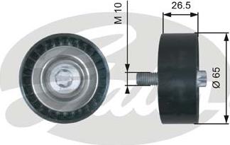 Gates T36464 - Galoppino / Guidacinghia, Cinghia Poly-V autozon.pro