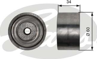 Gates T36480 - Galoppino / Guidacinghia, Cinghia Poly-V autozon.pro