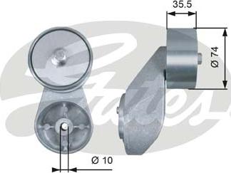 Gates T36501 - Galoppino / Guidacinghia, Cinghia Poly-V autozon.pro