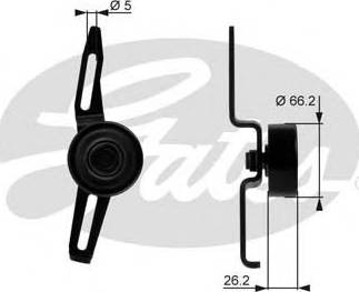 Gates T36066 - Galoppino / Guidacinghia, Cinghia Poly-V autozon.pro