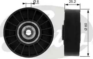 Gates T36013 - Galoppino / Guidacinghia, Cinghia Poly-V autozon.pro