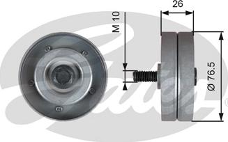 Gates T36182 - Galoppino / Guidacinghia, Cinghia Poly-V autozon.pro