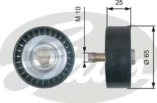 Gates T36322 - Galoppino / Guidacinghia, Cinghia Poly-V autozon.pro