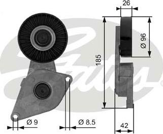 Gates T38464 - Tendicinghia, Cinghia Poly-V autozon.pro