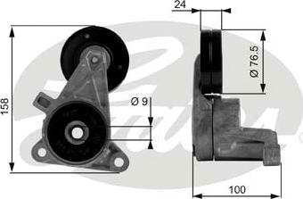 Gates T38437 - Tendicinghia, Cinghia Poly-V autozon.pro