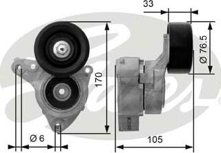 Gates T38421 - Tendicinghia, Cinghia Poly-V autozon.pro