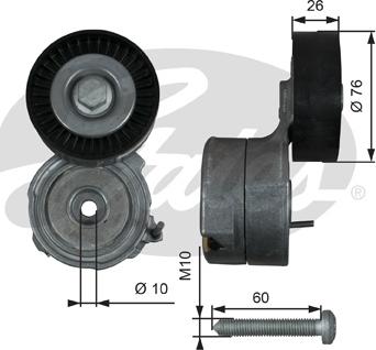 Gates T38423 - Tendicinghia, Cinghia Poly-V autozon.pro