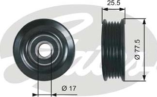 Gates T38478 - Galoppino / Guidacinghia, Cinghia Poly-V autozon.pro