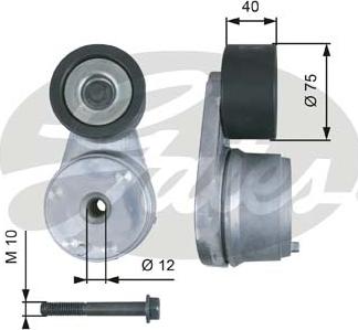 Gates T38508 - Tendicinghia, Cinghia Poly-V autozon.pro