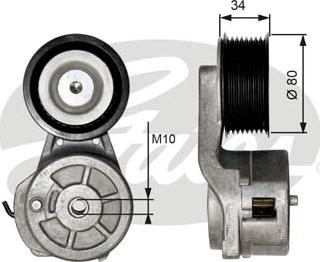 Gates T38650 - Tendicinghia, Cinghia Poly-V autozon.pro