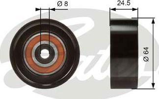 Gates T38097 - Galoppino / Guidacinghia, Cinghia Poly-V autozon.pro