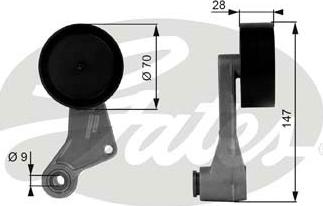 Gates T38065 - Tendicinghia, Cinghia Poly-V autozon.pro