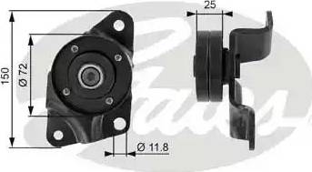 Gates T38086 - Galoppino / Guidacinghia, Cinghia Poly-V autozon.pro