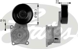 Gates T38170 - Tendicinghia, Cinghia Poly-V autozon.pro