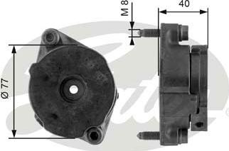 Gates T38345 - Tendicinghia, Cinghia Poly-V autozon.pro