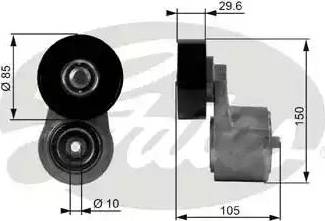 Gates T38246 - Tendicinghia, Cinghia Poly-V autozon.pro