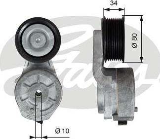 Gates T38704 - Tendicinghia, Cinghia Poly-V autozon.pro