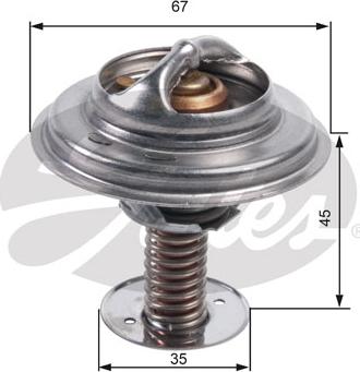 Gates TH45682G1 - Termostato, Refrigerante autozon.pro