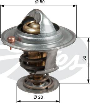 Gates TH50588G1 - Termostato, Refrigerante autozon.pro