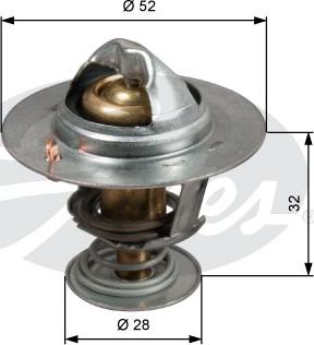 Gates TH50292G1 - Termostato, Refrigerante autozon.pro