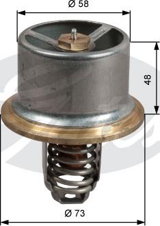 Gates TH51180 - Termostato, Refrigerante autozon.pro