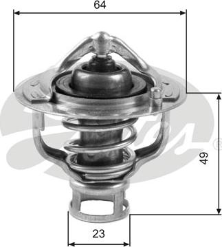 Gates TH04082 - Termostato, Refrigerante autozon.pro