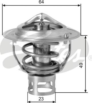 Gates TH04077 - Termostato, Refrigerante autozon.pro