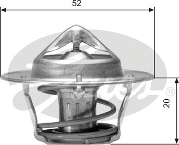 Gates TH04182G1 - Termostato, Refrigerante autozon.pro