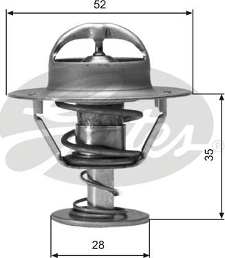 Gates TH04382G1 - Termostato, Refrigerante autozon.pro