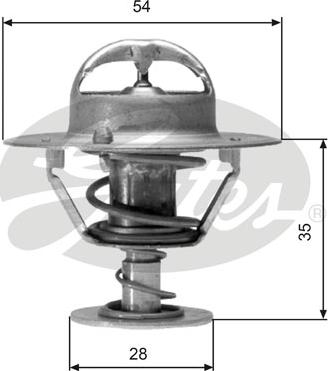 Gates TH04277 - Termostato, Refrigerante autozon.pro